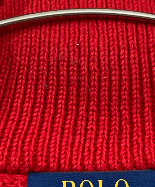 POLO RALPH LAUREN（ポロ・ラルフローレン）POLO RALPH LAUREN (ポロ・ラルフローレン) ショールカラーカーディガン レッド サイズ:Sの古着・服飾アイテム