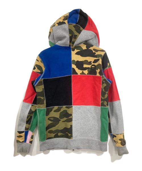 A BATHING APE（ア ベイシング エイプ）A BATHING APE (アベイシングエイプ) ジップアップパーカー マルチカラー サイズ:Sの古着・服飾アイテム