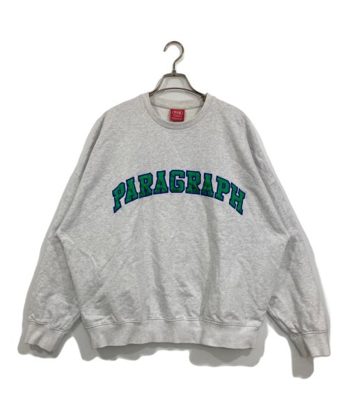 paragraph（パラグラフ）Paragraph (パラグラフ) スウェット グレー サイズ:実寸サイズ参照の古着・服飾アイテム