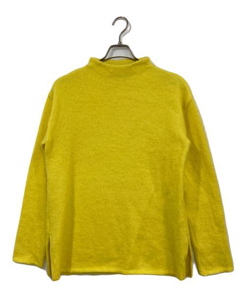 UNITED TOKYO（ユナイテッドトーキョー）UNITED TOKYO (ユナイテッドトーキョー) スリットリバーモヘアニット イエロー サイズ:FREEの古着・服飾アイテム
