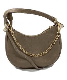 AULENTTI（オウレンティ）の古着「スモールハーフムーンショルダーバッグ」｜ベージュ