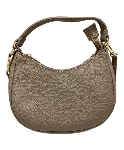 AULENTTI（オウレンティ）AULENTTI (オウレンティ) スモールハーフムーンショルダーバッグ ベージュの古着・服飾アイテム