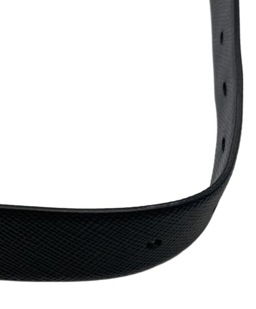 PRADA（プラダ）PRADA (プラダ) リバーシブルベルト ブラック×ネイビー サイズ:85/34の古着・服飾アイテム