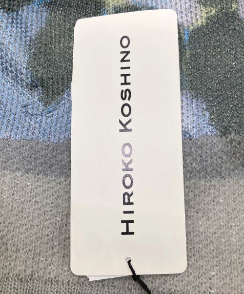 HIROKO KOSHINO（ヒロコ コシノ）HIROKO KOSHINO (ヒロコ コシノ) オリジナルプリントニット グレー サイズ:38の古着・服飾アイテム