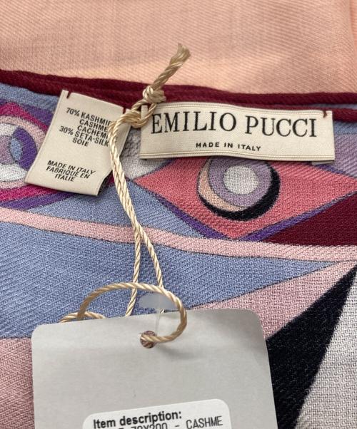 Emilio Pucci（エミリオ プッチ）Emilio Pucci (エミリオ プッチ) カシミヤシルクストール ピンクの古着・服飾アイテム