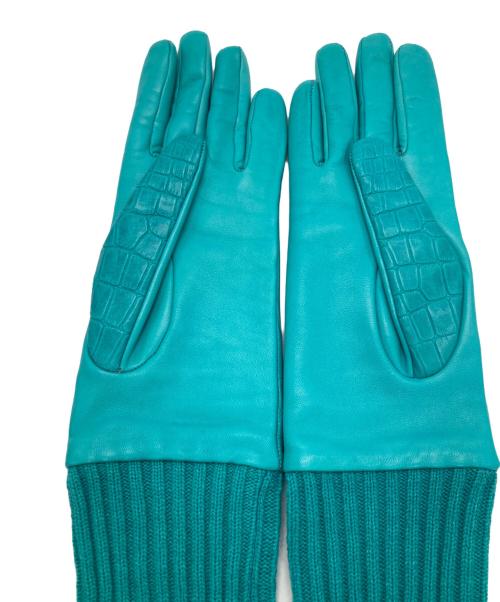 MaxMara（マックスマーラ）MaxMara (マックスマーラ) レザーニットグローブの古着・服飾アイテム