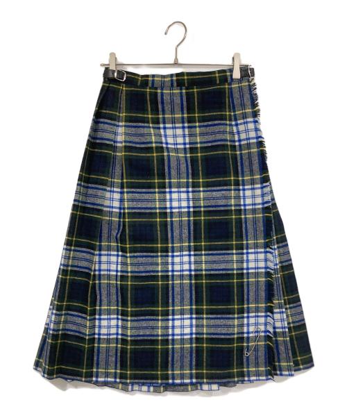 O'NEIL OF DUBLIN（オニールオブダブリン）O'NEIL OF DUBLIN (オニールオブダブリン) regular easy kilt ウールプリーツ巻きスカート グリーン サイズ:40の古着・服飾アイテム