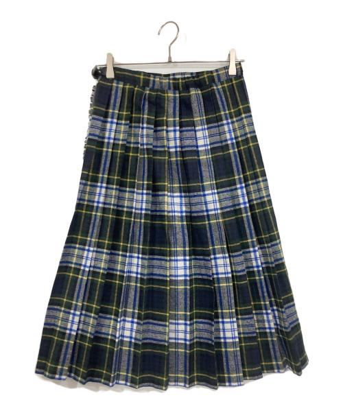O'NEIL OF DUBLIN（オニールオブダブリン）O'NEIL OF DUBLIN (オニールオブダブリン) regular easy kilt ウールプリーツ巻きスカート グリーン サイズ:40の古着・服飾アイテム