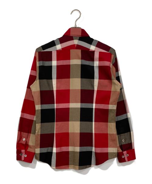 BLACK LABEL CRESTBRIDGE（ブラックレーベル クレストブリッジ）BLACK LABEL CRESTBRIDGE (ブラックレーベル クレストブリッジ) チェックシャツ レッド サイズ:39の古着・服飾アイテム