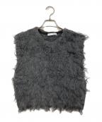COLLAGE GALLARDAGALANTEコラージュ ガリャルダガランテ）の古着「ブークレー起毛ベスト」｜グレー