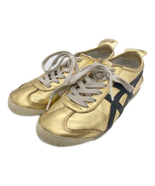 Onitsuka Tiger（オニツカタイガー）Onitsuka Tiger (オニツカタイガー) ローカットスニーカー ゴールド サイズ:23.5cmの古着・服飾アイテム