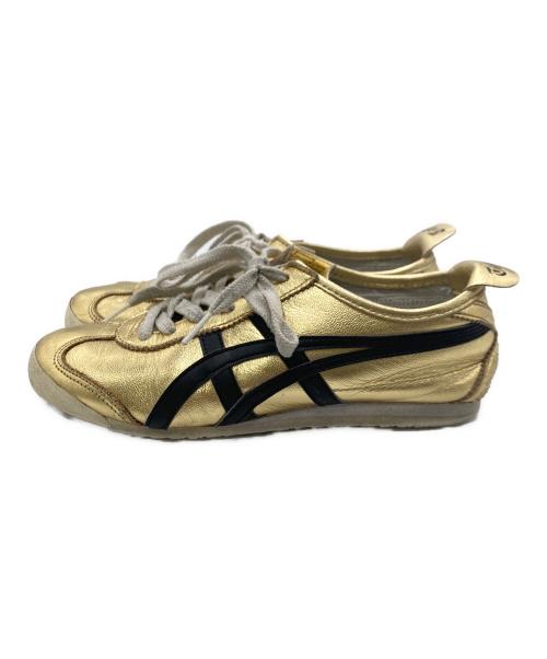 Onitsuka Tiger（オニツカタイガー）Onitsuka Tiger (オニツカタイガー) ローカットスニーカー ゴールド サイズ:23.5cmの古着・服飾アイテム