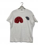 MONCLERモンクレール）の古着「プリントTシャツ」｜ホワイト