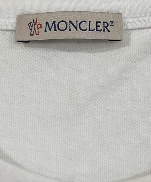 MONCLER（モンクレール）MONCLER (モンクレール) プリントTシャツ ホワイト サイズ:Ⅿの古着・服飾アイテム