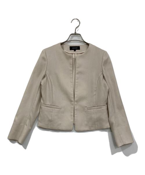 UNTITLED（アンタイトル）UNTITLED (アンタイトル) ノーカラージャケット ベージュ サイズ:1の古着・服飾アイテム