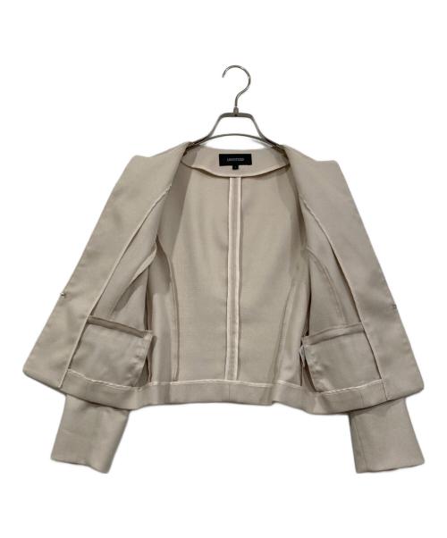 UNTITLED（アンタイトル）UNTITLED (アンタイトル) ノーカラージャケット ベージュ サイズ:1の古着・服飾アイテム