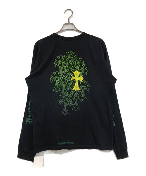 CHROME HEARTS（クロムハーツ）CHROME HEARTS (クロムハーツ) グリーンセメタリークロスロングTシャツ ブラック サイズ:Lの古着・服飾アイテム