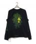 CHROME HEARTS (クロムハーツ) グリーンセメタリークロスロングTシャツ ブラック サイズ:L：35000円