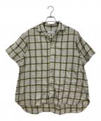 SUGARHILLシュガーヒル）の古着「オープンカラーシャツ」｜グレー×イエロー