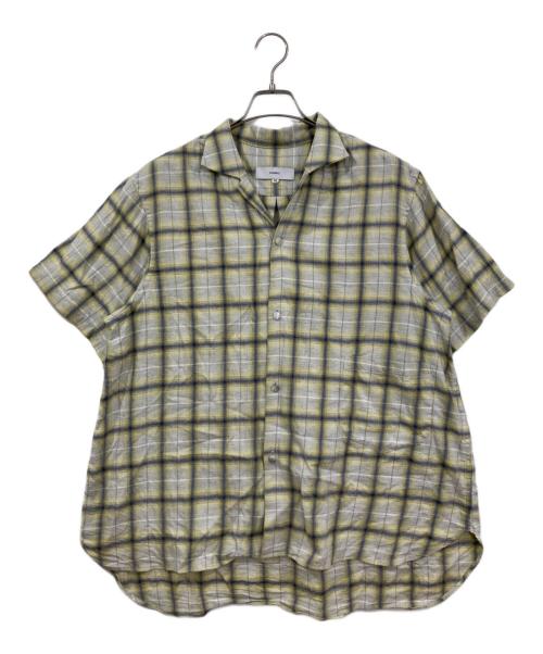 SUGARHILL（シュガーヒル）SUGARHILL (シュガーヒル) オープンカラーシャツ グレー×イエロー サイズ:Ⅿの古着・服飾アイテム