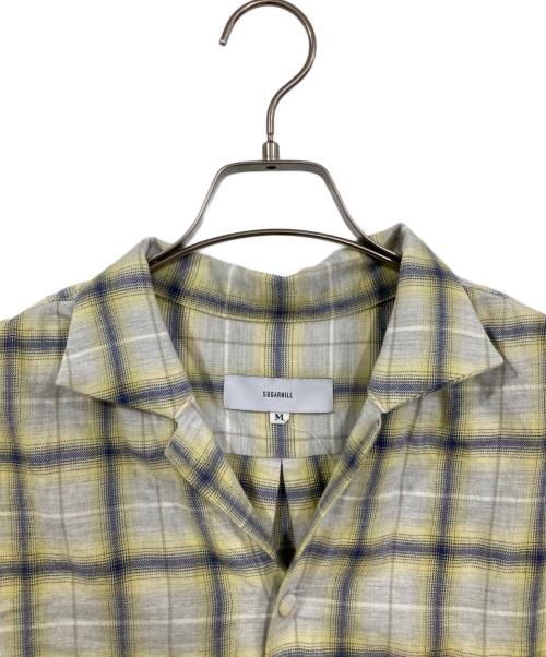 SUGARHILL（シュガーヒル）SUGARHILL (シュガーヒル) オープンカラーシャツ グレー×イエロー サイズ:Ⅿの古着・服飾アイテム