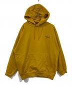KEBOZケボズ）の古着「バッグ刺繍ロゴパーカー」｜イエロー