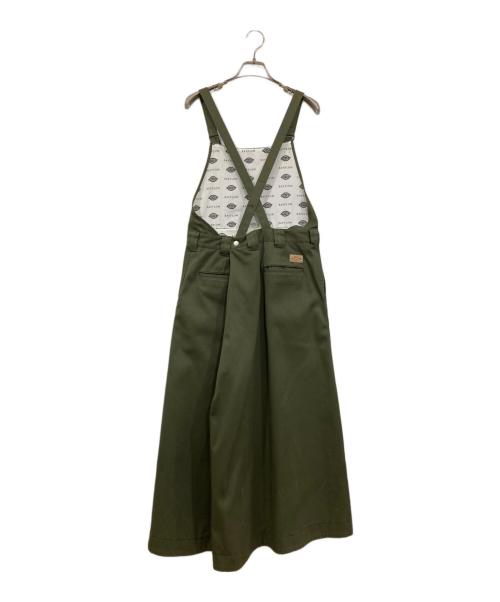 Dickies（ディッキーズ）Dickies (ディッキーズ) BAYFLOW (ベイフロー) ジャンパースカート カーキ サイズ:Ⅿの古着・服飾アイテム