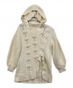 GRACE CONTINENTAL（グレースコンチネンタル）の古着「フードニット」｜アイボリー