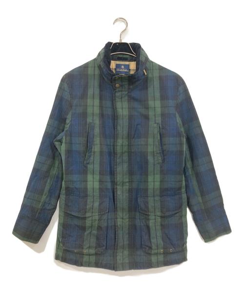 BROOKS BROTHERS（ブルックスブラザーズ）BROOKS BROTHERS (ブルックスブラザーズ) チェックオイルドコート ネイビー サイズ:Ⅿの古着・服飾アイテム