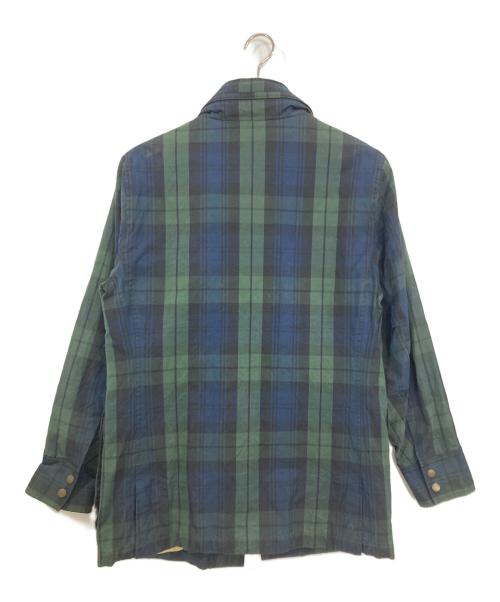 BROOKS BROTHERS（ブルックスブラザーズ）BROOKS BROTHERS (ブルックスブラザーズ) チェックオイルドコート ネイビー サイズ:Ⅿの古着・服飾アイテム