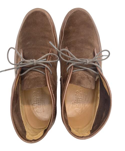 viento americano（ヴィエントアメリカーノ）viento americano (ヴィエントアメリカーノ) FLOATER CHUKKA BOOT ブラウン サイズ:40の古着・服飾アイテム