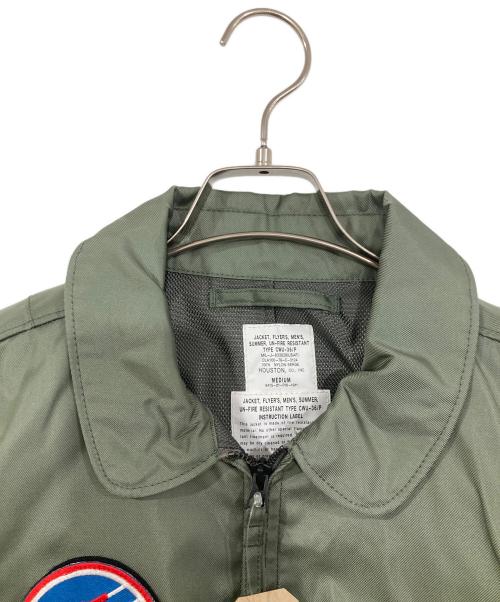 HOUSTON（ヒューストン）HOUSTON (ヒューストン) CWU-36Pフライトジャケット カーキ サイズ:Ⅿの古着・服飾アイテム