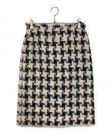 CHANEL（シャネル）の古着「04AWツイードスカート」｜ホワイト×ブラック