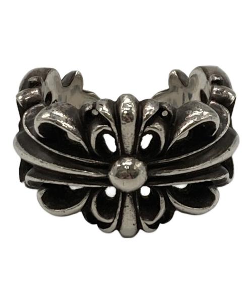 CHROME HEARTS（クロムハーツ）CHROME HEARTS (クロムハーツ) ダブルフローラルクロス シルバーリング シルバー サイズ:22号の古着・服飾アイテム