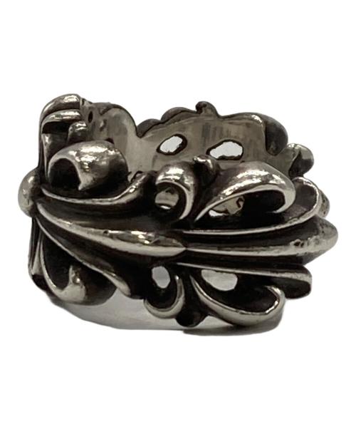 CHROME HEARTS（クロムハーツ）CHROME HEARTS (クロムハーツ) ダブルフローラルクロス シルバーリング シルバー サイズ:22号の古着・服飾アイテム