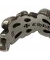 中古・古着 CHROME HEARTS (クロムハーツ) ダブルフローラルクロス シルバーリング シルバー サイズ:22号：180000円