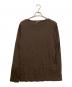 DRIES VAN NOTEN（ドリスヴァンノッテン）の古着「長袖カットソー」｜ブラウン