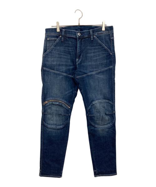 G-STAR RAW（ジースターロゥ）G-STAR RAW (ジースターロゥ) 立体裁断バイカーデニムパンツ インディゴ サイズ:SIZE 34×30の古着・服飾アイテム