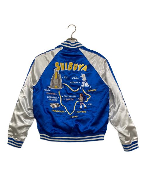 VANQUISH（ヴァンキッシュ）VANQUISH (ヴァンキッシュ) 渋谷スカジャン ブルー サイズ:Sの古着・服飾アイテム