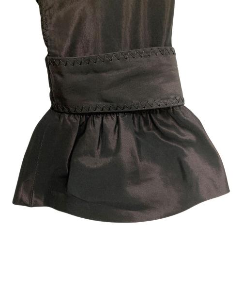 伊太利屋 GK（イタリヤ）伊太利屋 GK (イタリヤ) フリルコート ブラック サイズ:9の古着・服飾アイテム