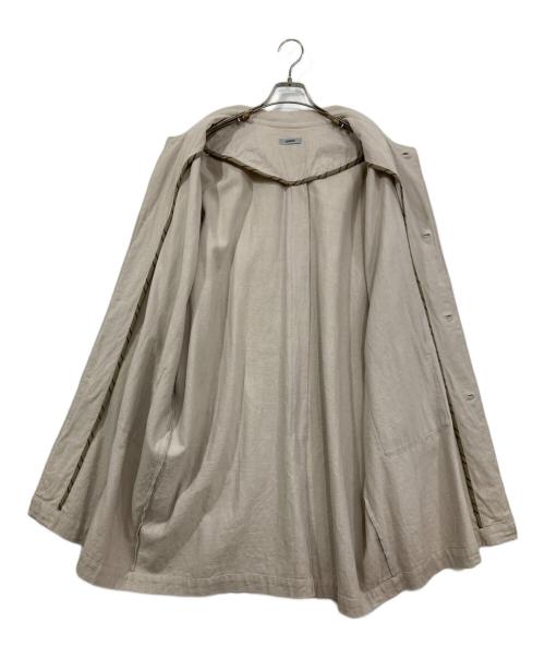 HANORU（ハノル）HANORU (ハノル) コットンリネンコート ベージュ サイズ:FREEの古着・服飾アイテム