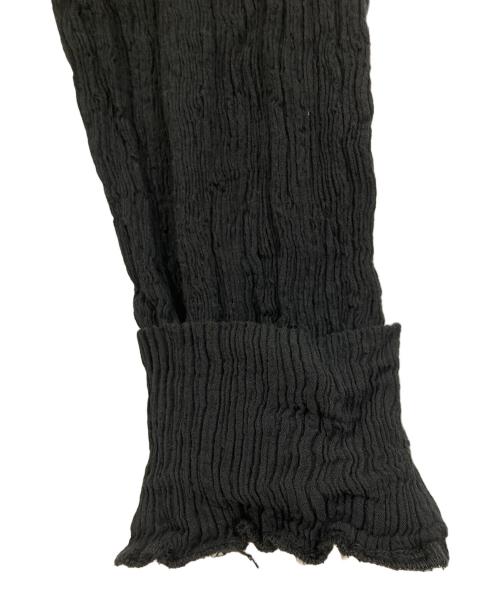 HaaT（ハート）Haat (ハート イッセイ ミヤケ) KYO CHIJIMIカットソー ブラック サイズ:4の古着・服飾アイテム