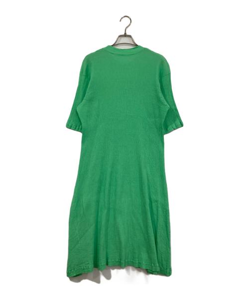 HaaT（ハート）Haat (ハート イッセイ ミヤケ) プリーツワンピース グリーン サイズ:2の古着・服飾アイテム