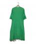 Haat (ハート イッセイ ミヤケ) プリーツワンピース グリーン サイズ:2：18000円