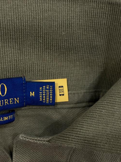 POLO RALPH LAUREN（ポロ・ラルフローレン）POLO RALPH LAUREN (ポロ・ラルフローレン) 長袖ポロシャツ グリーン サイズ:Mの古着・服飾アイテム
