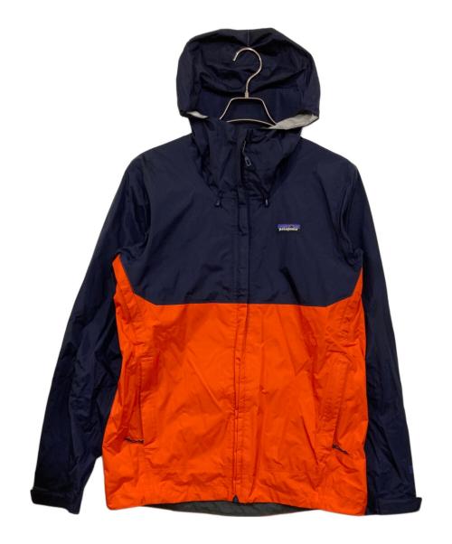 Patagonia（パタゴニア）Patagonia (パタゴニア) トレントシェルジャケット オレンジ×ネイビー サイズ:Sの古着・服飾アイテム