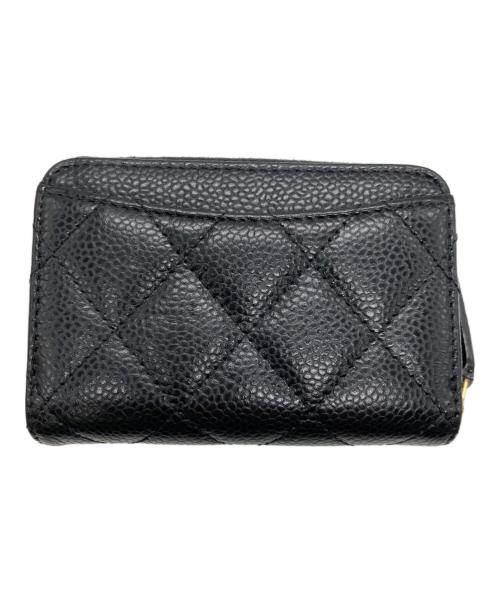 CHANEL（シャネル）CHANEL (シャネル) マトラッセジップコインケース ブラックの古着・服飾アイテム
