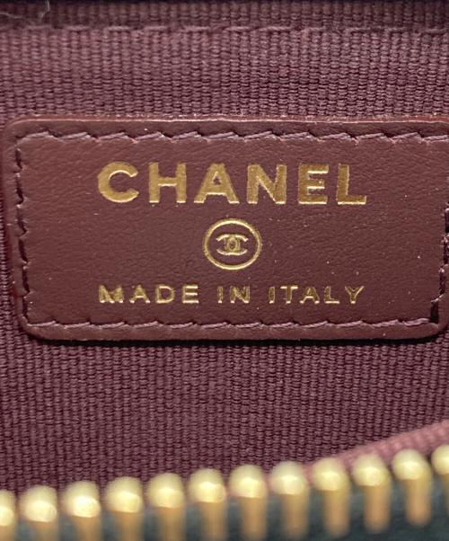 CHANEL（シャネル）CHANEL (シャネル) マトラッセジップコインケース ブラックの古着・服飾アイテム