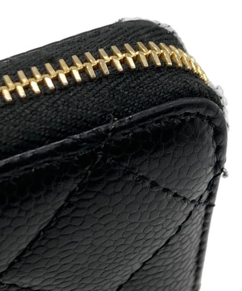 CHANEL（シャネル）CHANEL (シャネル) マトラッセジップコインケース ブラックの古着・服飾アイテム