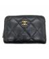 CHANEL（シャネル）の古着「マトラッセジップコインケース」｜ブラック